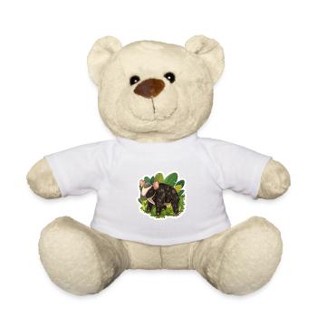 Cute Mountain Tapir Illustration - Adorable Animal - Teddy Bear - white - Front