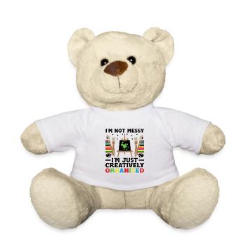 Art Teacher School Teacher Funny Art Teachers Scho - Teddy Bear - white - Front