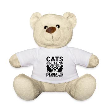 Cat Photographers Cat Lovers Photograpy Cats Photo - Teddy Bear - white - Front