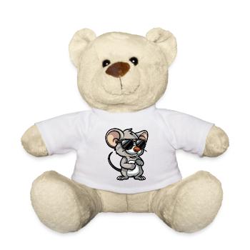 Maus Cool Comic - Teddy - Weiß - Vorne