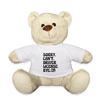 Désolé, je ne peux pas passer l’examen de conduite Bye License - Nounours - blanc - Devant