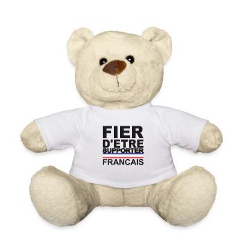 Supporter francais france - Nounours - blanc - Devant