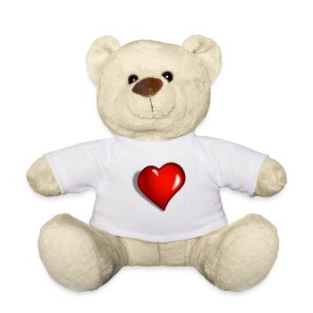 cœur - Nounours - blanc - Devant