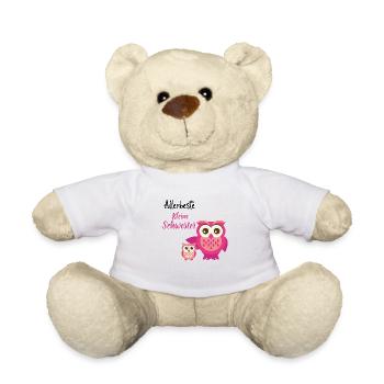 beste kleine Schwester Eule kleine schwester - Teddy - Weiß - Vorne