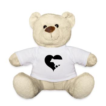 Herz Kuh Rinder Kühe - Teddy - Weiß - Vorne