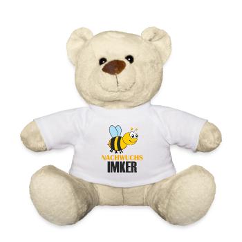 Nachwuchs Biene imker Kind Baby Geschenk - Teddy - Weiß - Vorne
