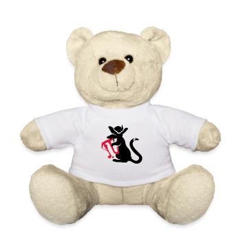 pi-rat / Pi-Ratte (e, 2c) - Teddy Bear - white - Front