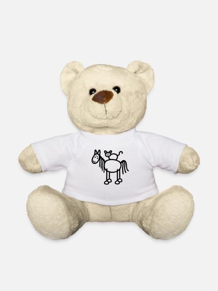 Pferd & Katze - Teddy - Weiß
