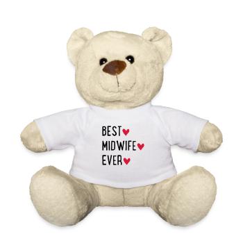 sage-femme - Nounours - blanc - Devant