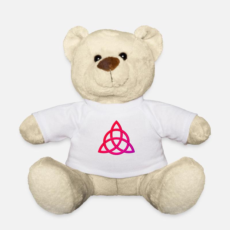Triquetra mit Kreis - Teddy - Weiß