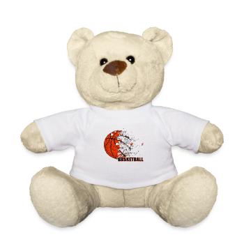 Basketball ball, Basketball ball Sport Sports, Game - Teddy Bear - white - Front