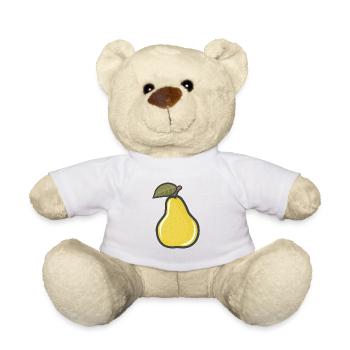 pear - Teddy Bear - white - Front