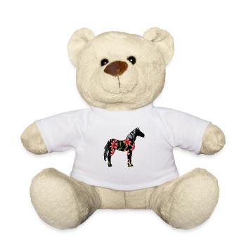 Cheval - Nounours - blanc - Devant