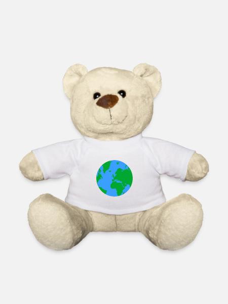 Planète Terre - Nounours - blanc
