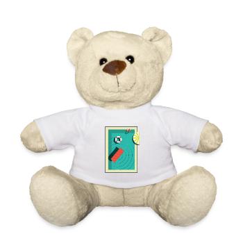 Pool im Sommer - Teddy - Weiß - Vorne
