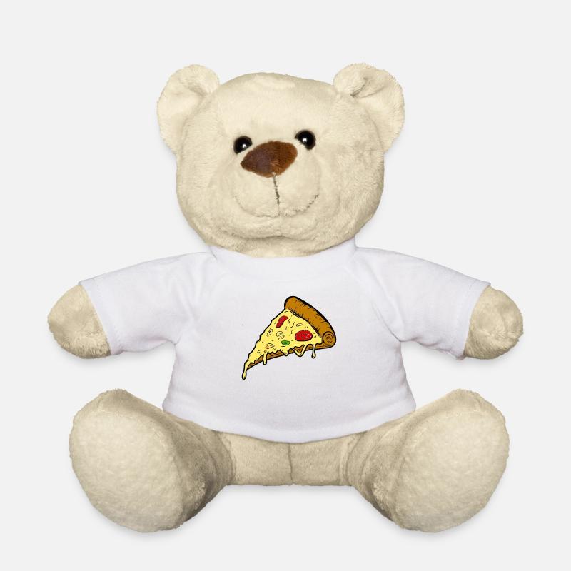 Pizza Pizza Pizza Pizza - Teddy - Weiß