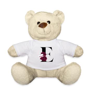 Buchstabe E blühende - Teddy - Weiß - Vorne