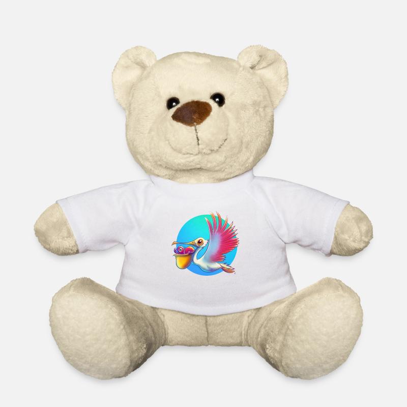 Pelican Delivery - Teddy Bear - white
