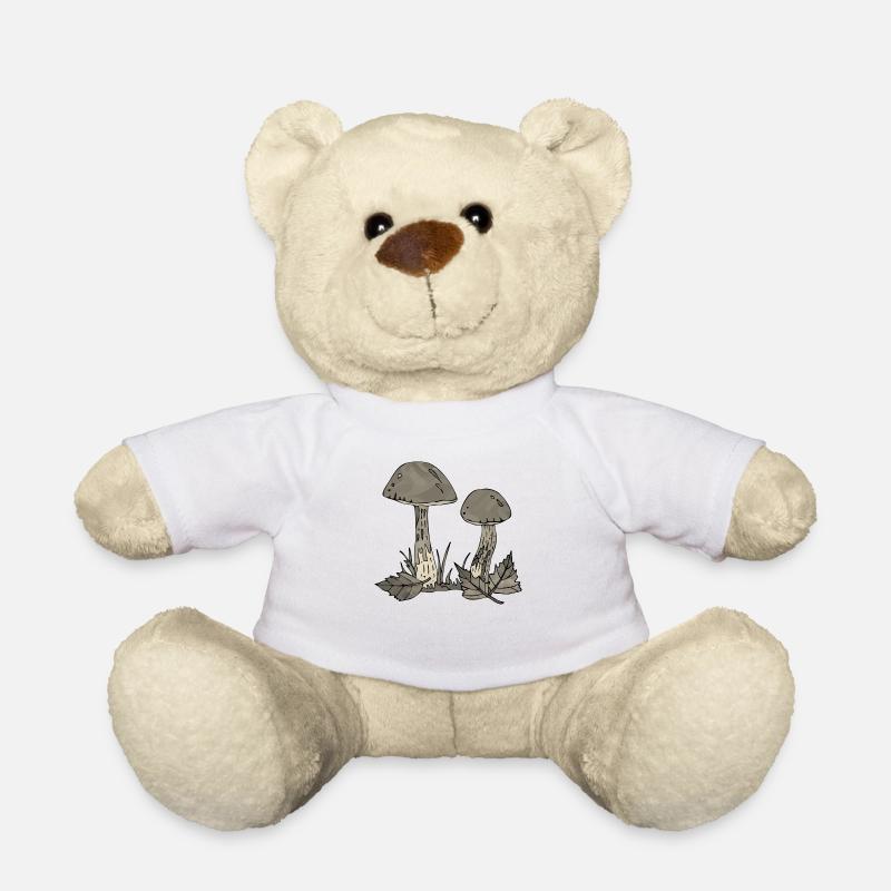 Pilze - Teddy - Weiß