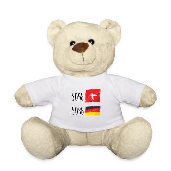 Halb schweizerisch / halb deutsch - Teddy - Weiß - Vorne