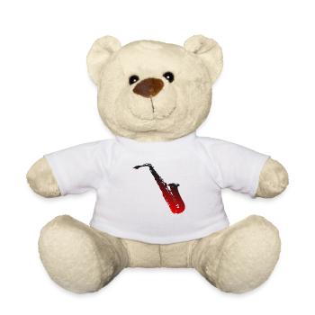 Saxophone - Nounours - blanc - Devant