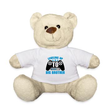 Leveling up big brother - Teddy Bear - white - Front