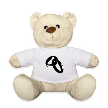 Mariage d’or Mariage Fiançailles Mariée 1 - Nounours - blanc - Devant