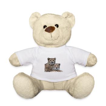 Famille guépard - Nounours - blanc - Devant