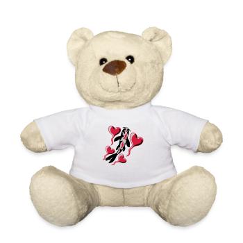 Herzen Koi Fisch Nishikigoi - Teddy - Weiß - Vorne