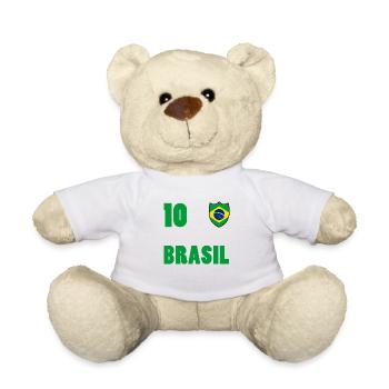 Brasilien trikot 10 - Teddy - Weiß - Vorne