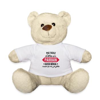 parrain génial / humour parrain - Nounours - blanc - Devant