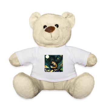 Fuchs in Sternennacht - Teddy - Weiß - Vorne