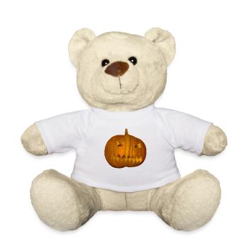 Halloween Pumpkin - Teddy Bear - white - Front