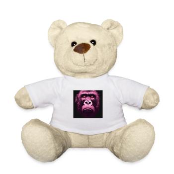 The Sad Monkey - Animal Portrait Pop Art Style - Teddy Bear - white - Front