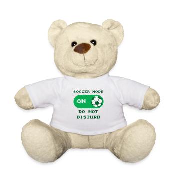 Fußball Modus eingeschaltet - Nicht stören Fan WM - Teddy - Weiß - Vorne