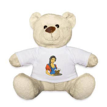 Kellnerin - Teddy - Weiß - Vorne
