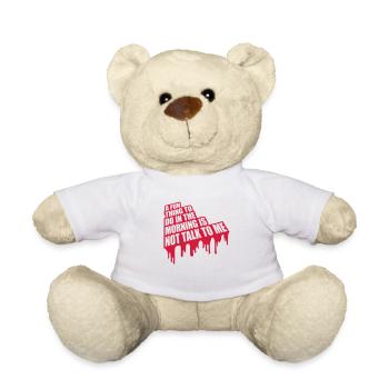not talk to me - Teddy - Weiß - Vorne