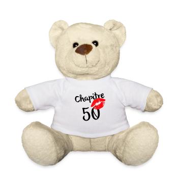 Chapitre 50 ans joyeux anniversaire Nées en 1972 - Nounours - blanc - Devant