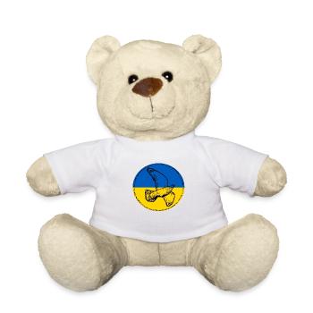 Friede für die Ukraine - Teddy - Weiß - Vorne