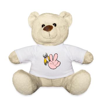 Lockerhead - lächelnder Wikinger - Teddy - Weiß - Vorne