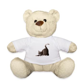 Cat - Teddy Bear - white - Front