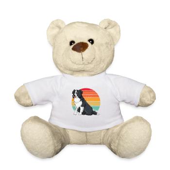 Border collie Retro 2 - Nounours - blanc - Devant