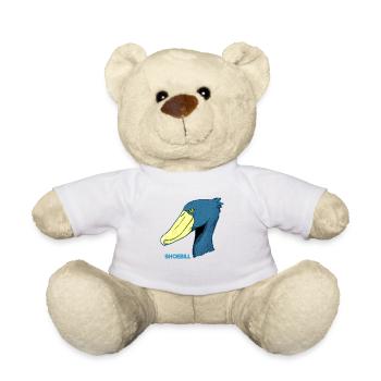 Shoebill Bird Ornithologist Forest I Gift - Teddy Bear - white - Front