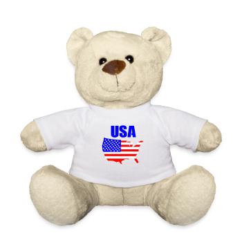 États-Unis - Nounours - blanc - Devant