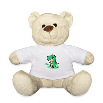 Süßer Baby T-Rex, Dino, Dinosaurier, Tyrannosaurus - Teddy - Weiß - Vorne