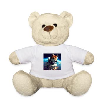 Shiba Inu dans l’espace - Nounours - blanc - Devant