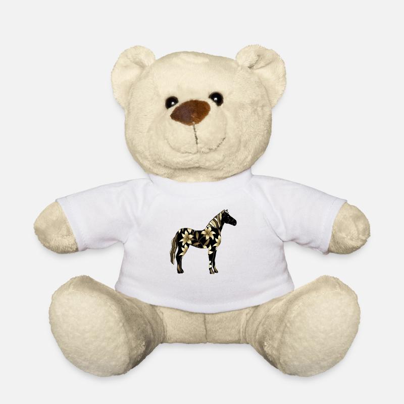 Cheval - Nounours - blanc