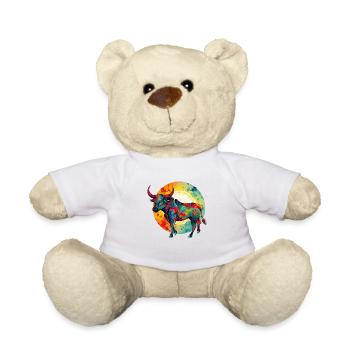Bully le taureau - Nounours - blanc - Devant