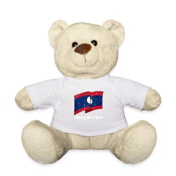 Laos Laotian Laotian Nouvel An I Cadeau - Nounours - blanc - Devant