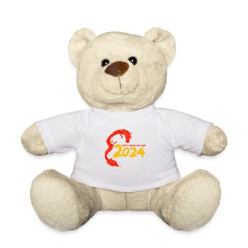 Chinesisches Neujahr Drache China Asian I Geschenk - Teddy - Weiß - Vorne
